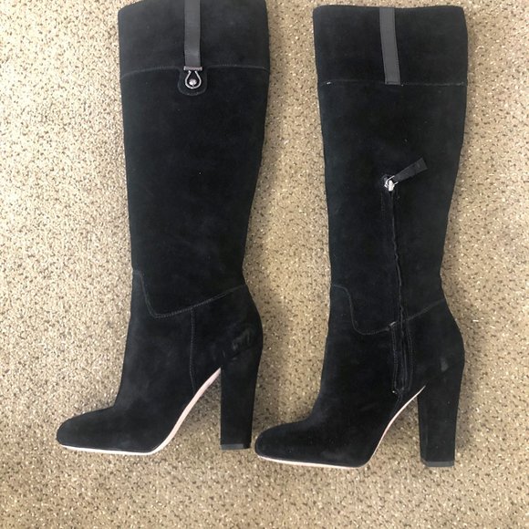 Joan & David Dasterla Boots Black Suede - Picture 4 of 5
